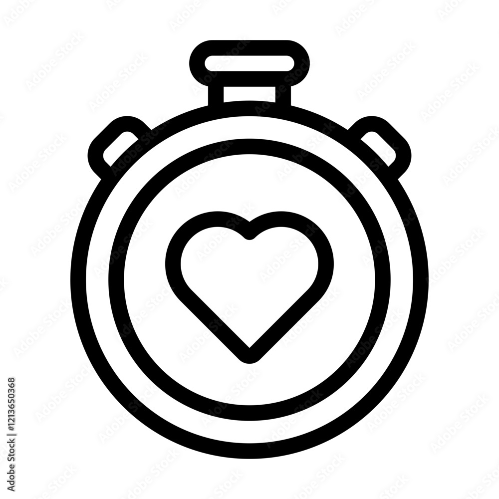 heart rate meter outline style heart rate meter outline style