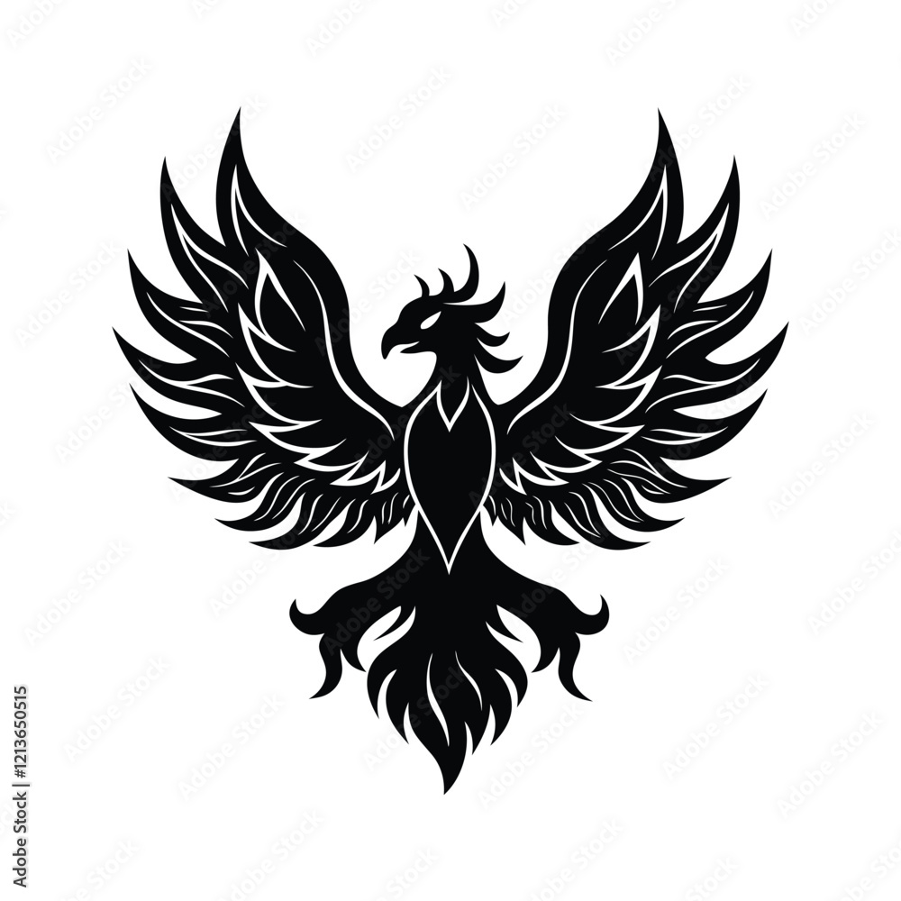 Fototapeta premium eagle tattoo design vector illustration