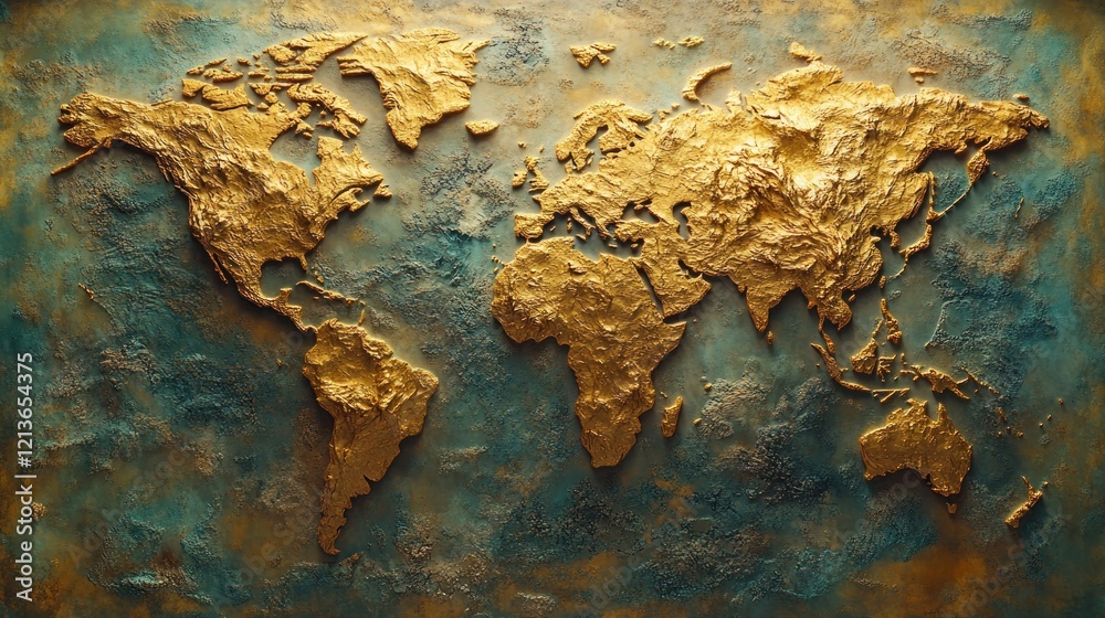 Fototapeta premium Global Telecommunication Map of Europe Middle East Asia Africa with Digital Network Connections