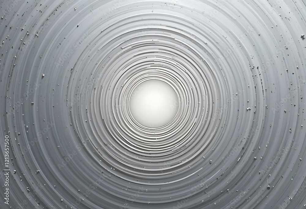 Obraz premium Abstract concentric circles grayscale design image