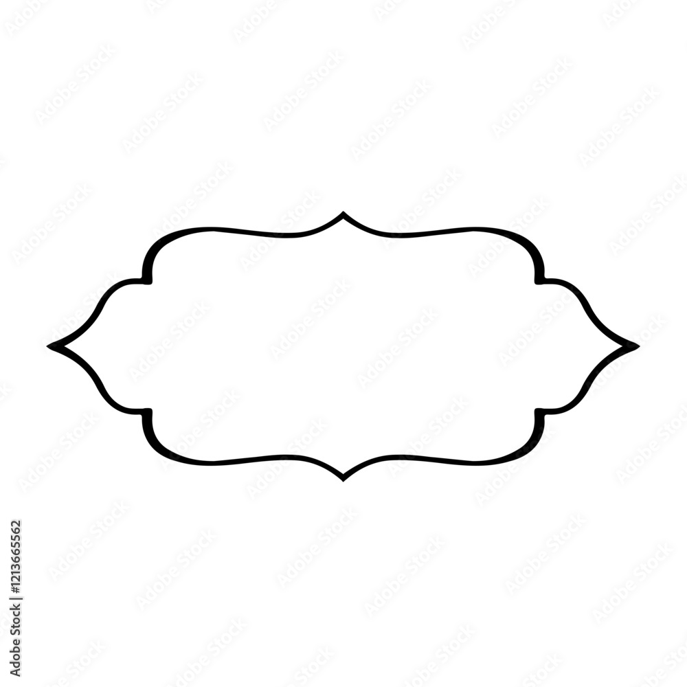 Old fashioned die-cut frame contour Old fashioned die-cut frame contour