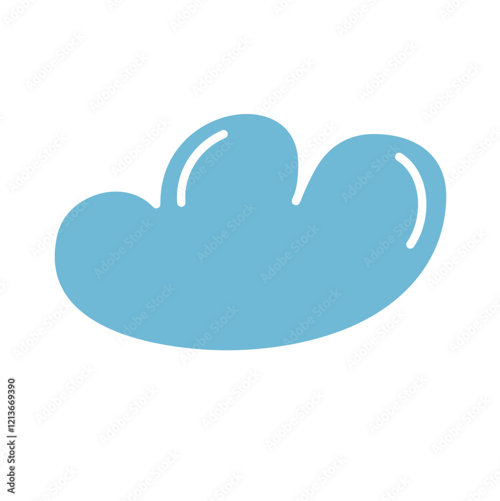Blue cloud vector Blue cloud vector