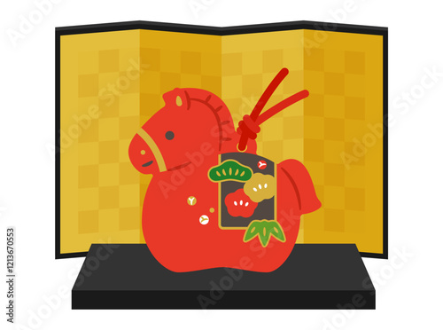 午の土鈴　置物