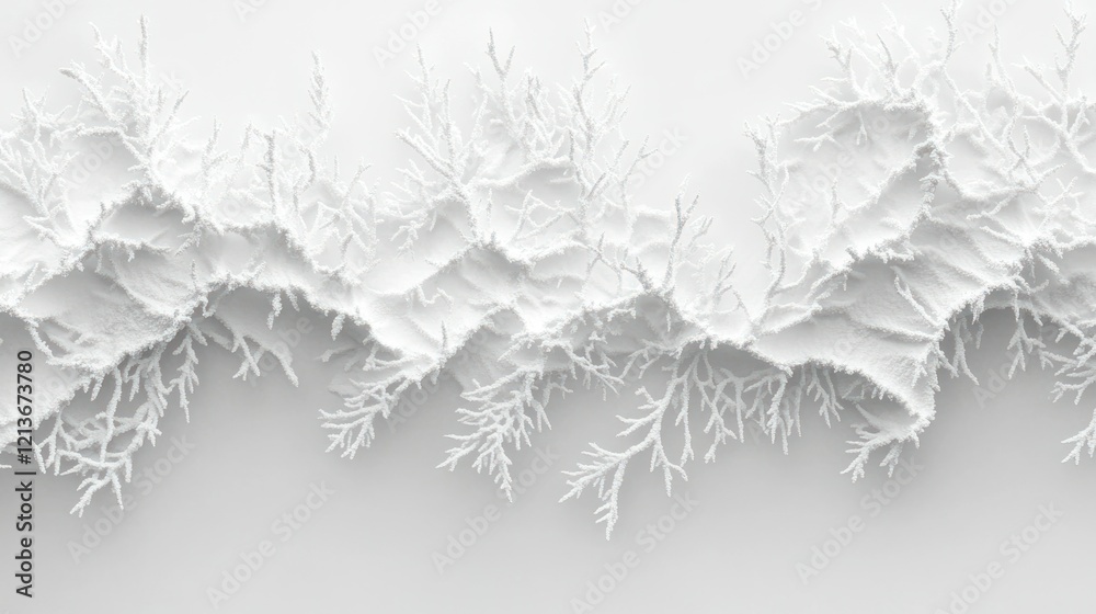 A pristine snowdrift with intricate natural patterns and soft edges, cleanly separated from a pure white background in stunning detail A pristine snowdrift with intricate natural patterns and soft edges, cleanly separated from a pure white background in stunning detail