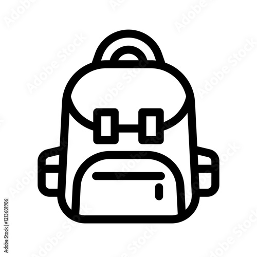 bagpack outline icon