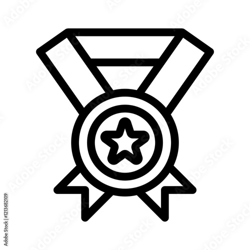 medal outline icon