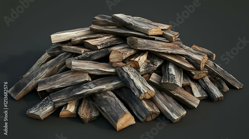 Background of wood chips. Texture of wooden chips. Wood chips photo