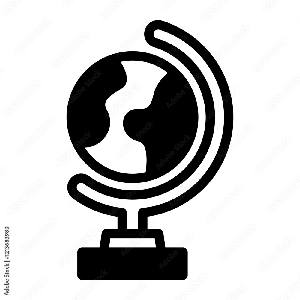 earth globe solid icon earth globe solid icon