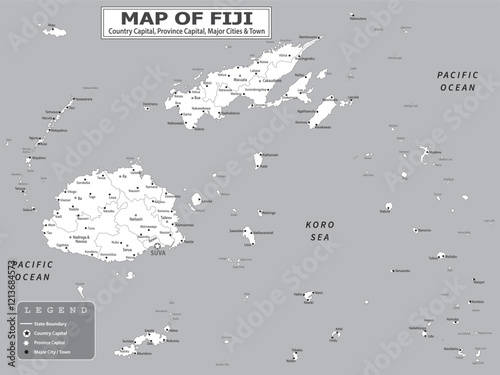 Australian Countries Geography Political map. Political map of country with capital, province or state capital, major cities and town.