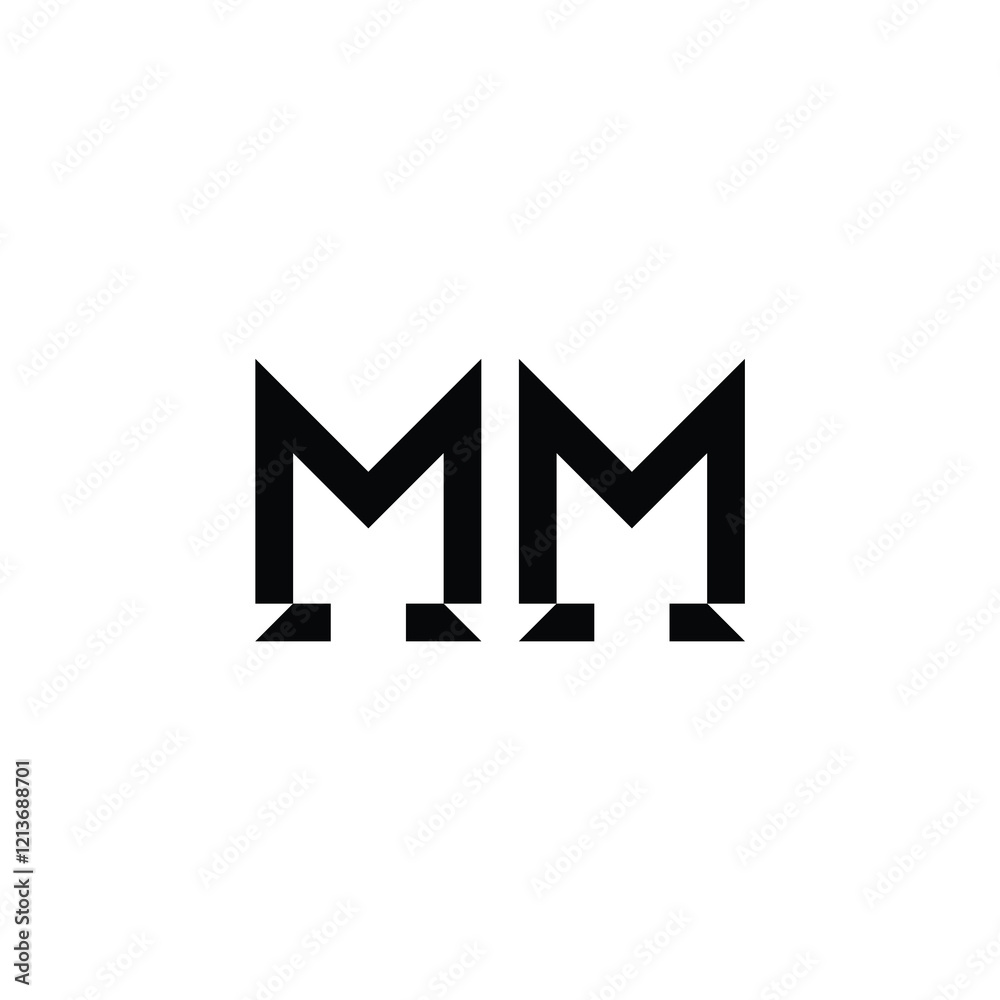 MM monogram logo design letter text name symbol monochrome logotype alphabet character simple logo MM monogram logo design letter text name symbol monochrome logotype alphabet character simple logo