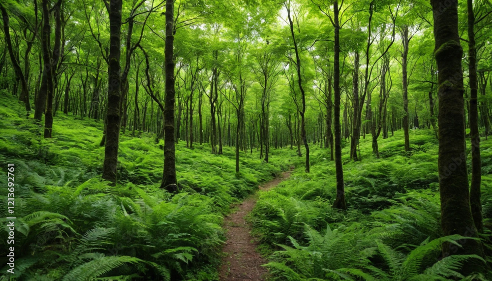 Obraz premium lush green forest