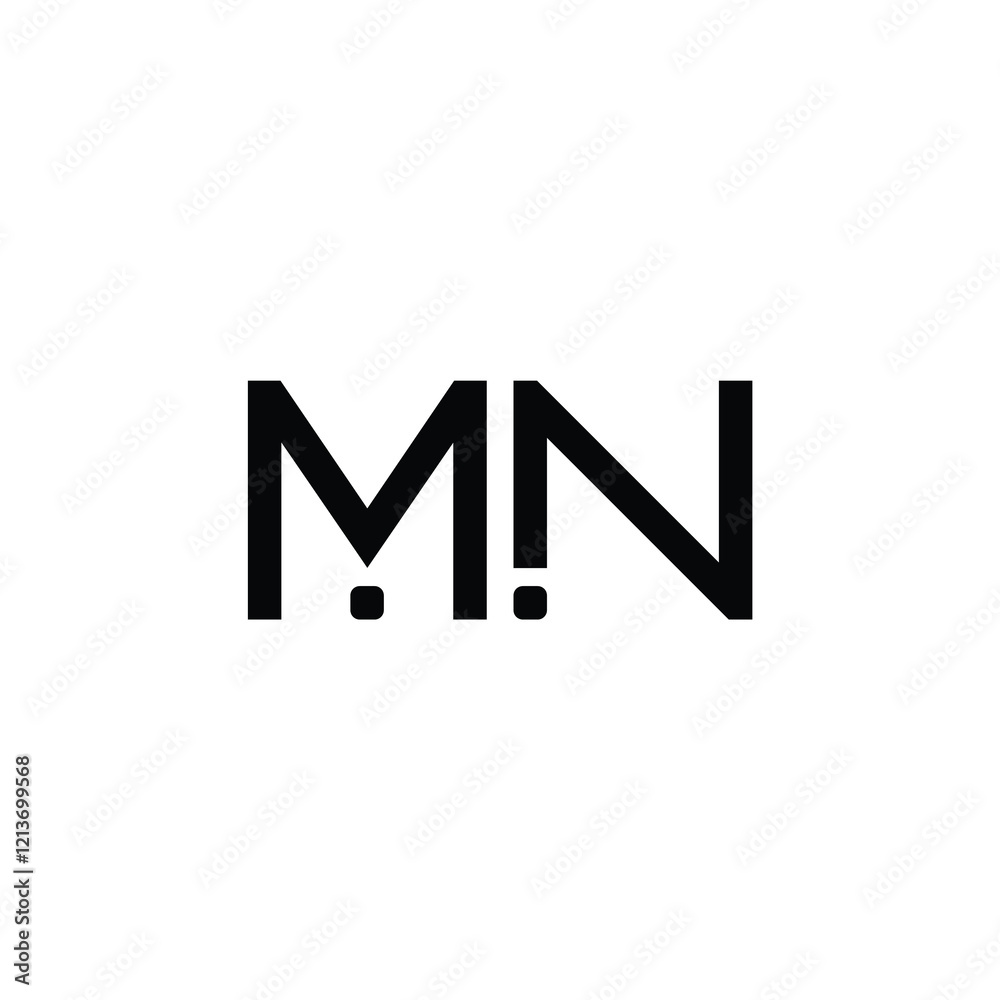 MN monogram logo design letter text name symbol monochrome logotype alphabet character simple logo MN monogram logo design letter text name symbol monochrome logotype alphabet character simple logo