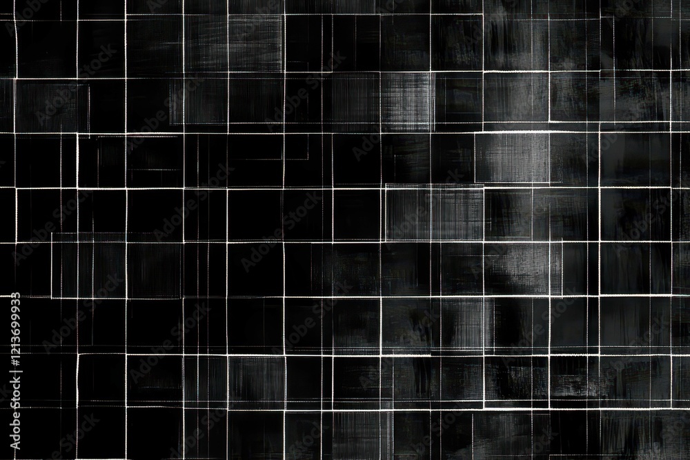 Abstract black and white grid pattern showcasing lines and textures for modern design purposes Abstract black and white grid pattern showcasing lines and textures for modern design purposes