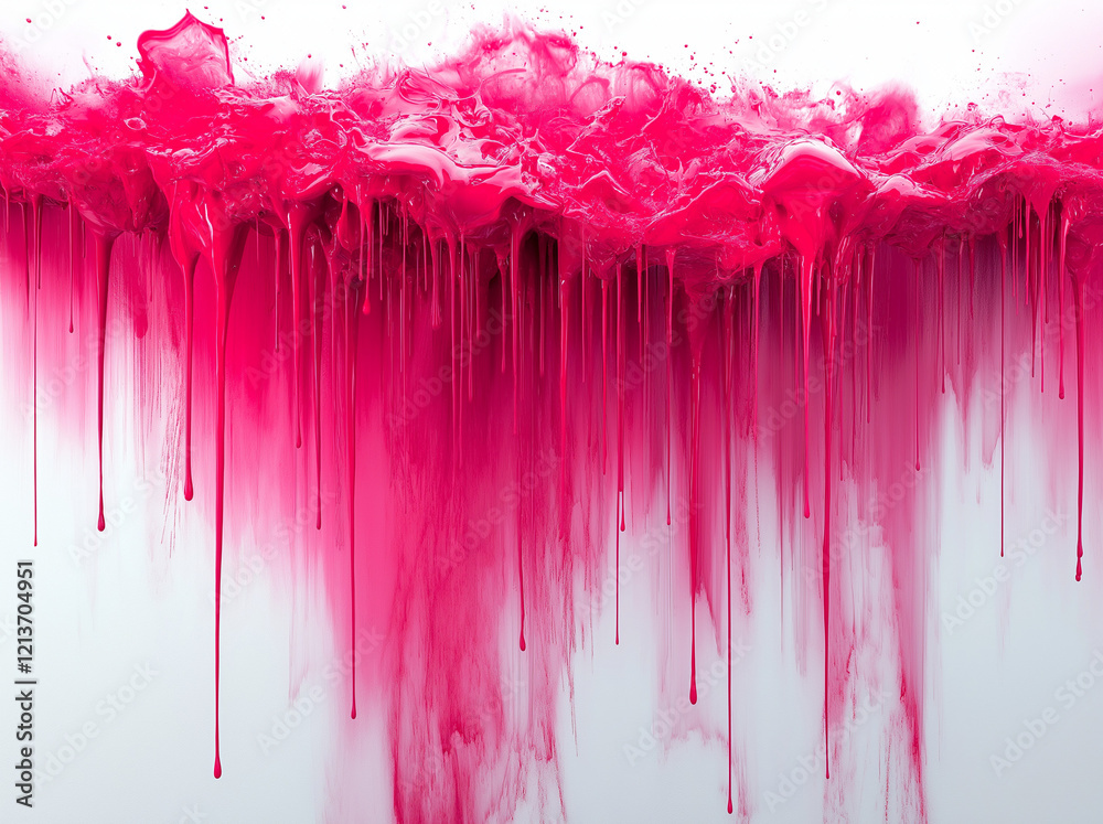 Fototapeta premium Stunning Hyperrealistic Image of Red Ink Floating Elegantly in Water Against a Crisp White Background, Perfect for Creative Visuals or Artistic Concepts