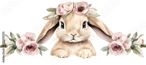 easter card, easter bunny with eggs, easter eggs and flowers, easter eggs in a basket, easter eggs and flowers on a white background, easter wall paper and background for social media	