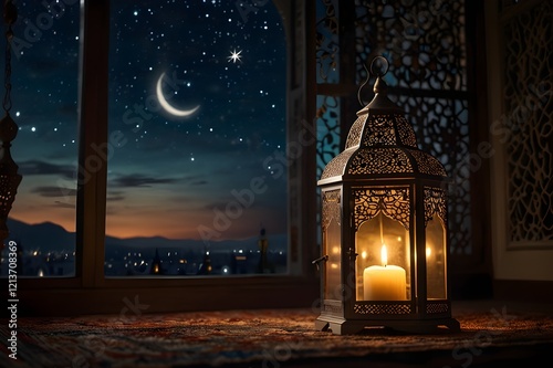 Ramadan kareem and Ramadane mubarak. wishes holy month moubarak and karim for muslim. ramdan karem generative ai