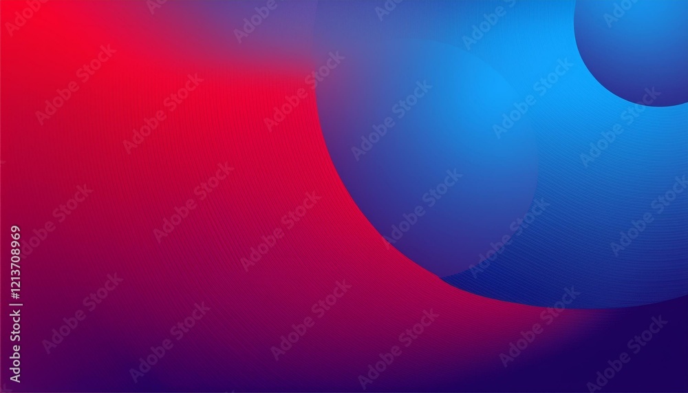 abstract gradient background in blue and red tone; circle square. Generated image abstract gradient background in blue and red tone; circle square. Generated image