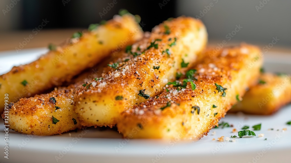 close up sour cream and onion flavor French fries close up sour cream and onion flavor French fries