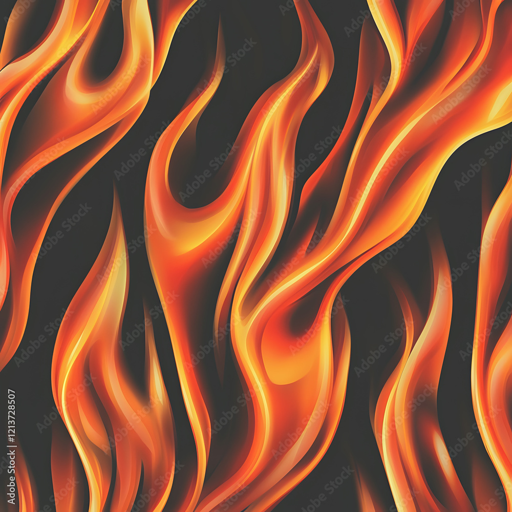 Dynamic flames dance amidst dark background abstract art digital illustration vibrant colors close-up energy concept Dynamic flames dance amidst dark background abstract art digital illustration vibrant colors close-up energy concept