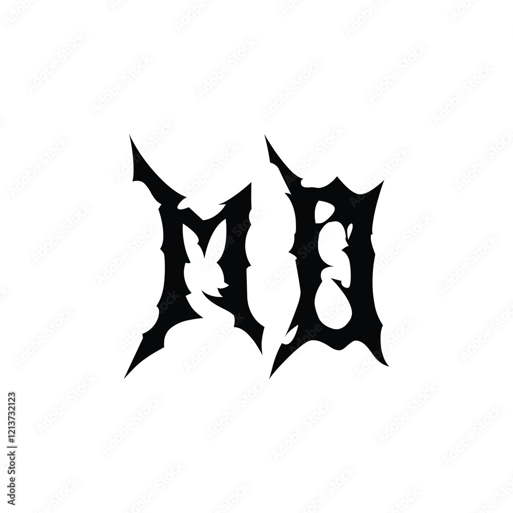 Fototapeta premium MO monogram logo design letter text name symbol monochrome logotype alphabet character simple logo