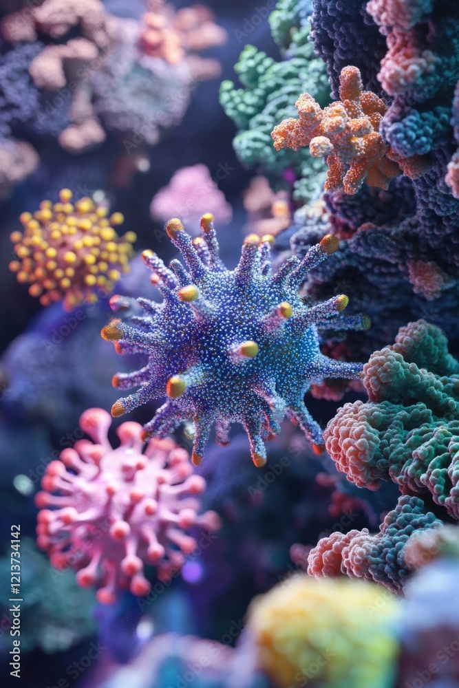 Fototapeta premium Close-up of colorful coral