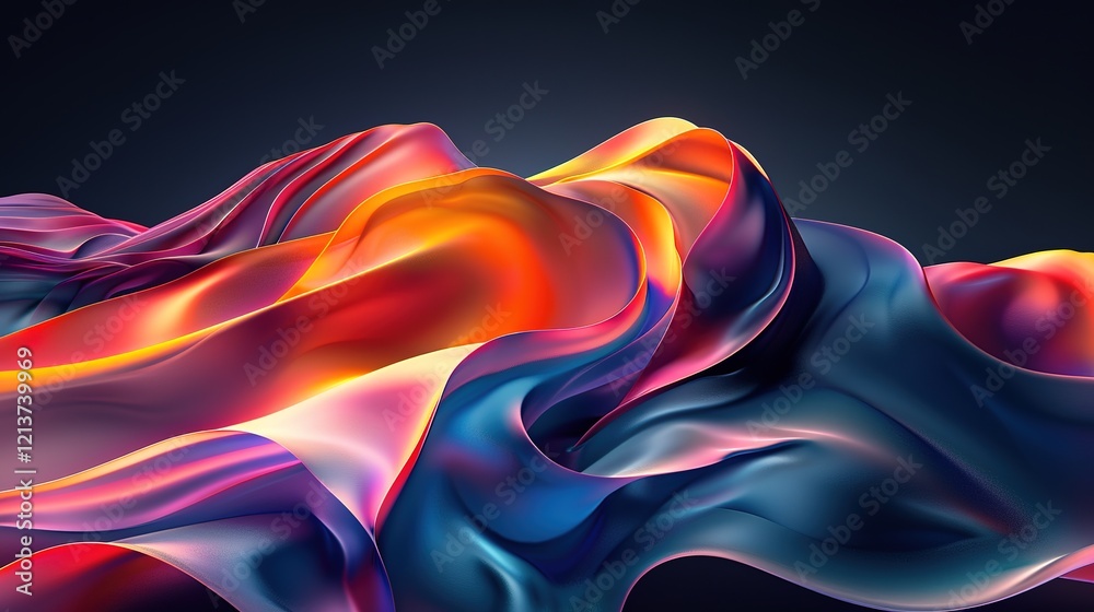 Fototapeta premium _Abstract_rainbow-colored_background_black_gradient_
