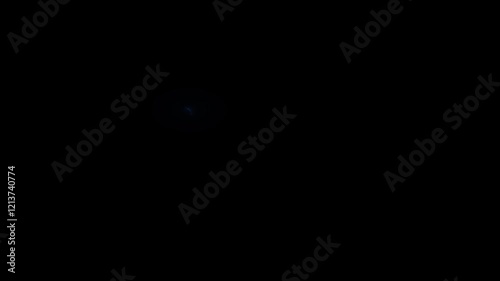 Blue Glowing Lightning Graphic Element Loop Overlay