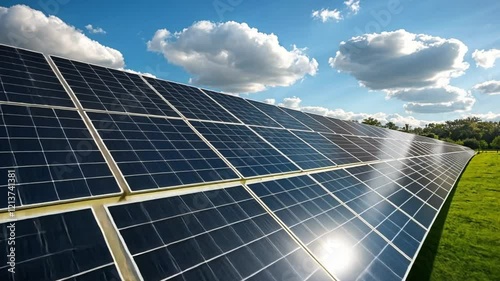 solar panel footage photo