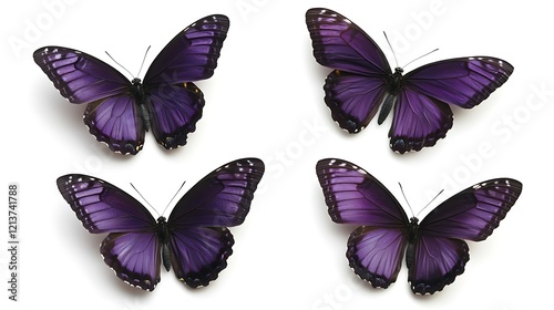 Wallpaper Mural Majestic Purple Butterflies: A Symphony of Color and Grace Torontodigital.ca