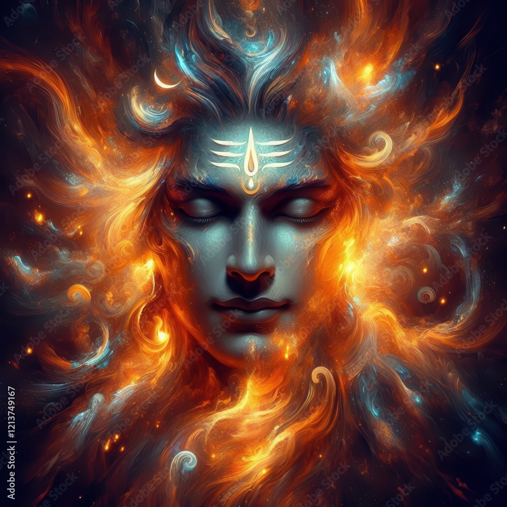 Digital Artwork of Lord Shiva for Maha Shivratri: Fierce Auras and Intricate Designs Digital Artwork of Lord Shiva for Maha Shivratri: Fierce Auras and Intricate Designs