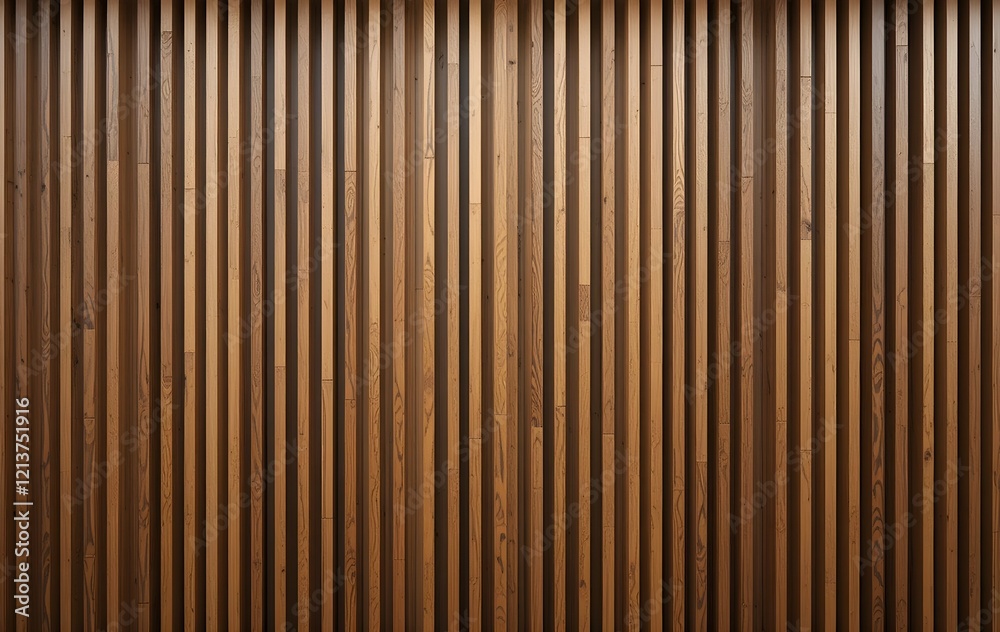 A high-resolution image showcasing a modern wooden wall paneling. A high-resolution image showcasing a modern wooden wall paneling.