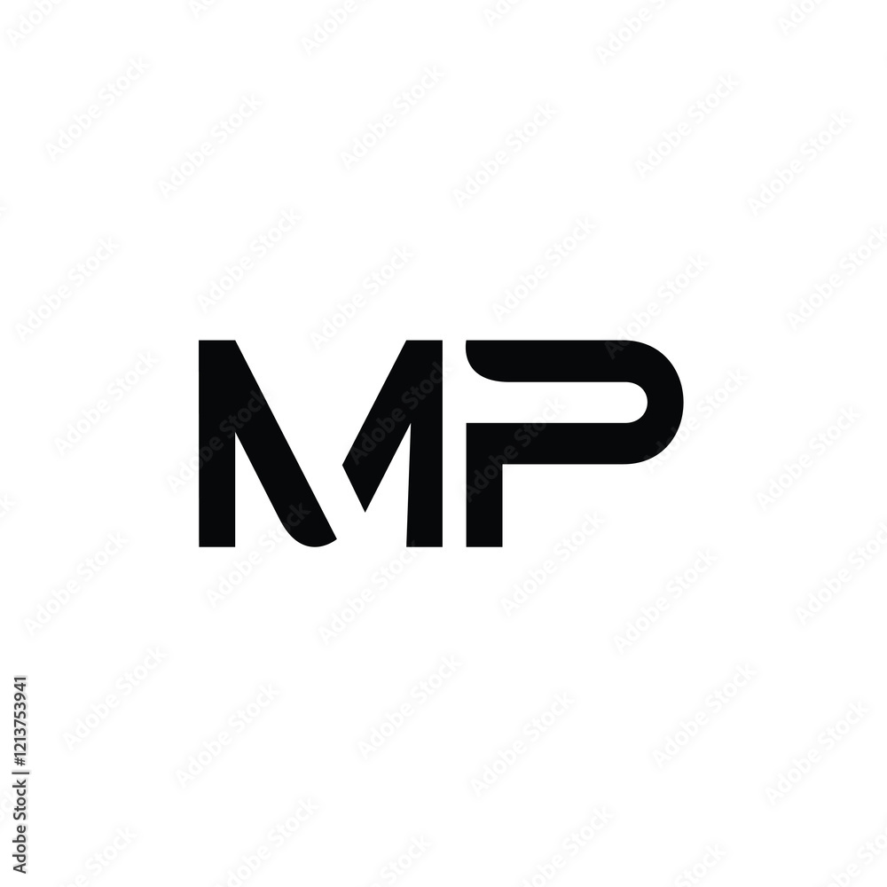 MP monogram logo design letter text name symbol monochrome logotype alphabet character simple logo MP monogram logo design letter text name symbol monochrome logotype alphabet character simple logo