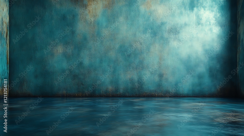 Teal Room Abstract Wall Texture Background Teal Room Abstract Wall Texture Background