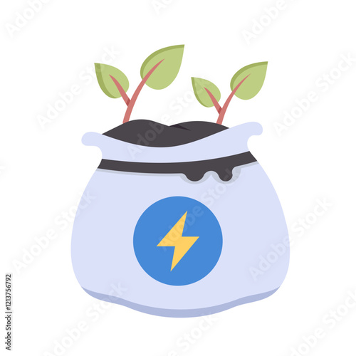 nature plant sack flat icon