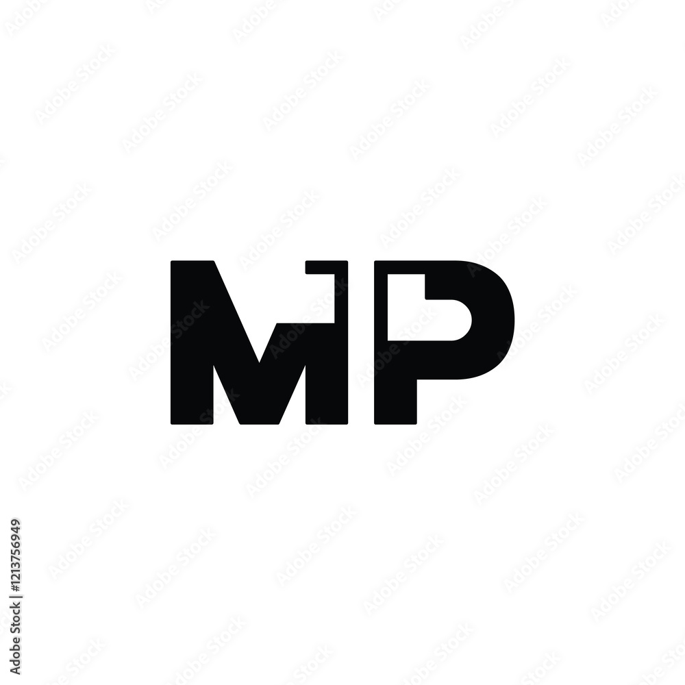 MP monogram logo design letter text name symbol monochrome logotype alphabet character simple logo MP monogram logo design letter text name symbol monochrome logotype alphabet character simple logo