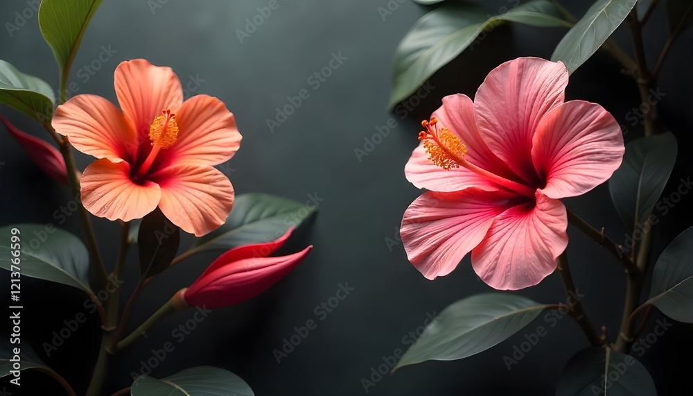 custom made wallpaper toronto digitalred hibiscus flower