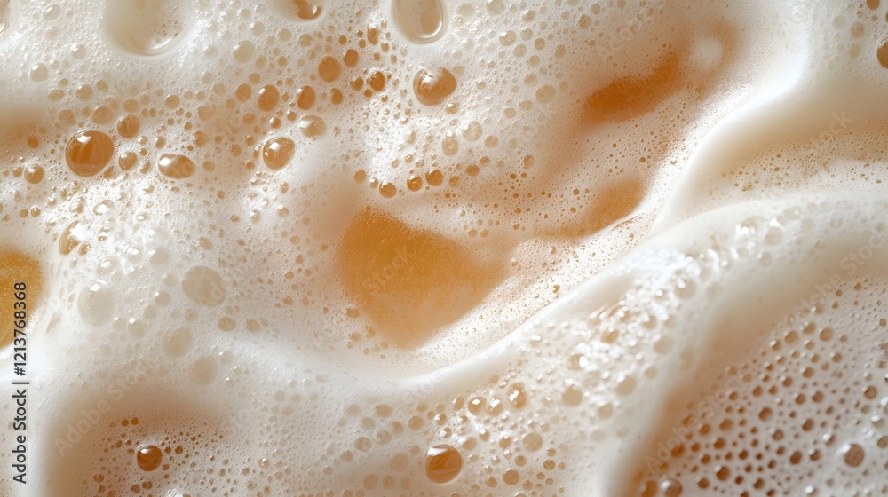 Flowing Amber Ale with Effervescent Carbonation Bubble Backdrop Flowing Amber Ale with Effervescent Carbonation Bubble Backdrop