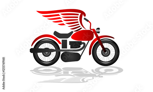 Adventure Motorcycle Vector Logo 