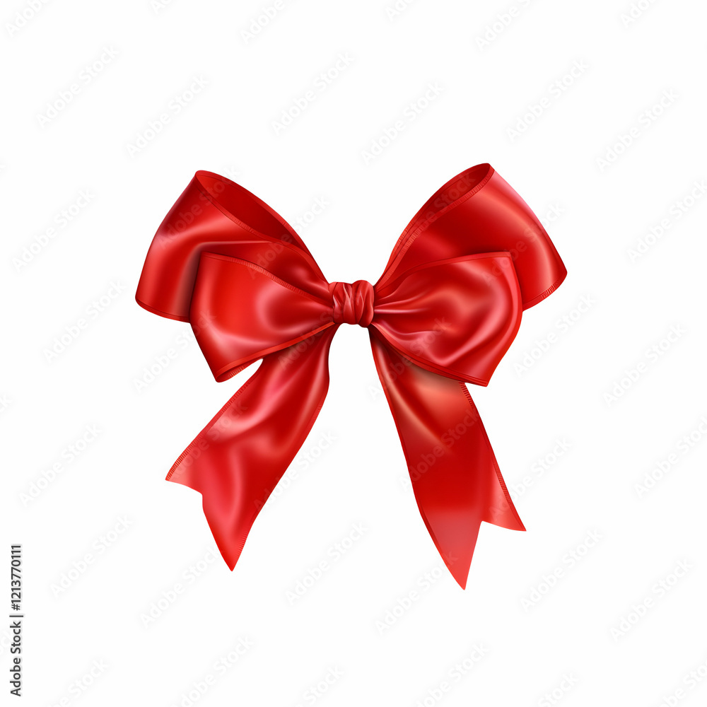red bow isolated on white background,generative ai red bow isolated on white background,generative ai