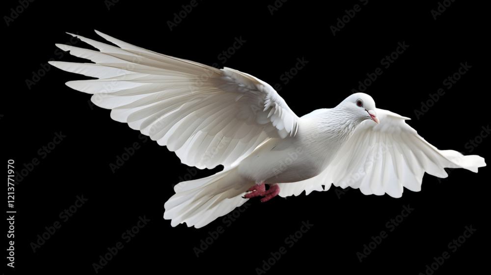 Obraz premium white pigeon isolated on white transparent background,generative ai