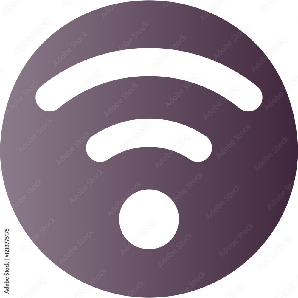 Simple vector icon wi fi