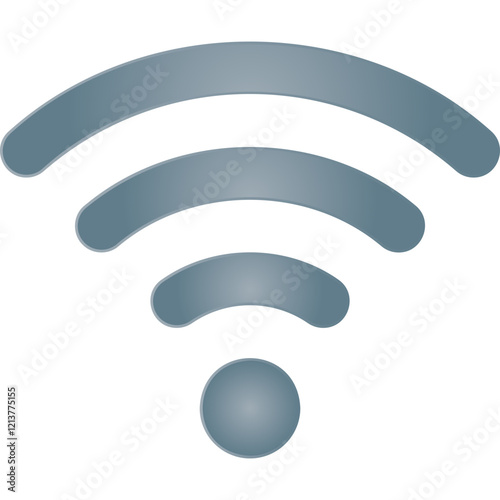 Simple vector icon wi fi