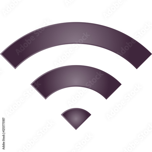 Simple vector icon wi fi
