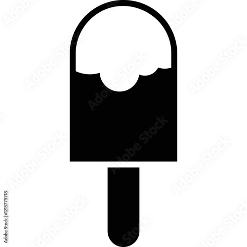 Simple vector icon ice lolly