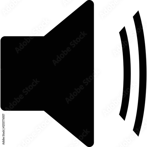 Simple vector icon speaker