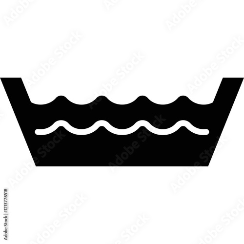 Simple vector icon wash basin
