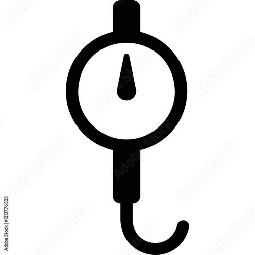 Simple vector icon shop scales