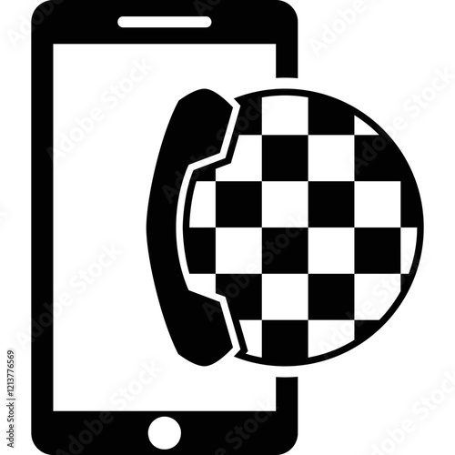 Simple vector icon taxi