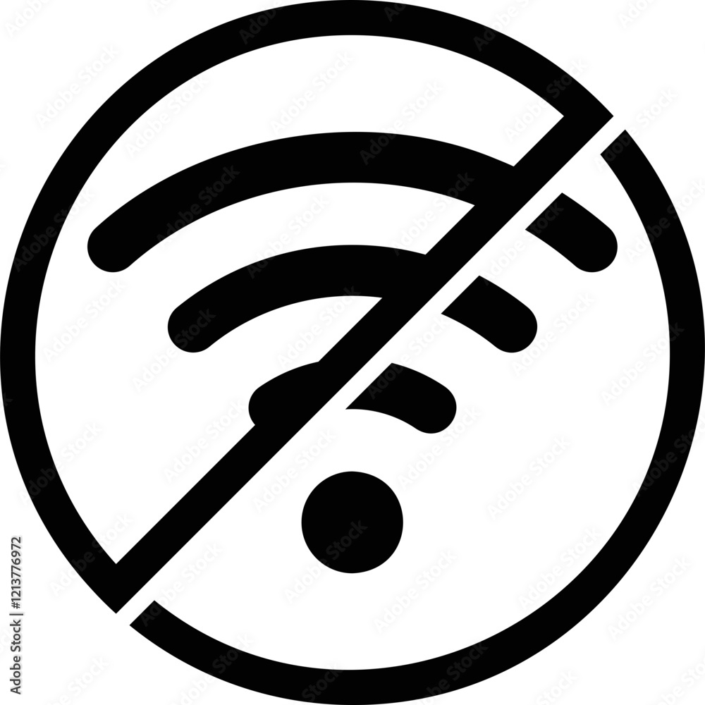 Simple vector icon prohibited Simple vector icon prohibited