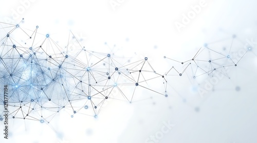 Abstract Network Connections Digital Data Flow